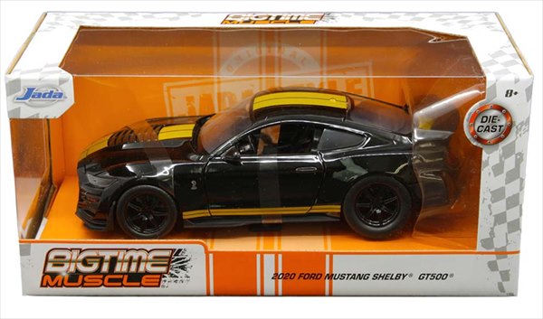 ミニカー　1/24　JadaTOYS☆2020　シェルビー　GT500　黒/金色　フォード・マスタング　2020 Ford Mustang Shelby GT500 【予約商品】