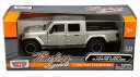 ミニカー　1/27　MOTORMAX 2021 ジープ　グラディエーター　ルビコン　トラック　銀　　2021 Jeep Gladiator Rubicon Hard Top【予約商品】