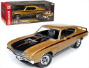 ミニカー 1/18 1971 ビュイック GSX 金/黒色 AUTOWORLD 1971 Buick GSX 【予約商品】