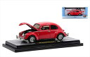ミニカー 1/24 1952 VW ワーゲン ビートル オーバルウィンドウ 赤色 M2 1952 Volkswagen Beetle Deluxe Model 【予約商品】