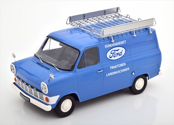 ミニカー 1/18 KKS 1970 フォード・トランジット「フォードサービスカー」 水色 【予約商品】