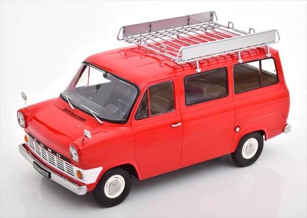 ミニカー 1/18 KKS 1965 フォード・トランジット・バス 赤色 【予約商品】