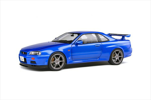 ミニカー 1/18 GTR R34 青色 特別限定 Solido ワイルドスピード スカイラインGTR ワイルドスピードミニカー【予約商品】