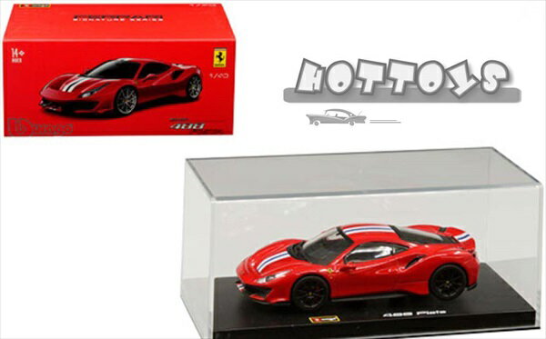フェラーリ ミニカー ブラゴ signature特別高精密シリーズ 1/43 Ferrari 488 Pista 赤色 フェラーリ 【予約商品】