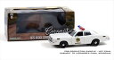 ミニカー 1/24 GREENLIGHT 1975 ダッジ・コロネットパトカー アメ車 白 1975 Dodge Coronet Hazzaed County Sheriff 限定品 予約商品