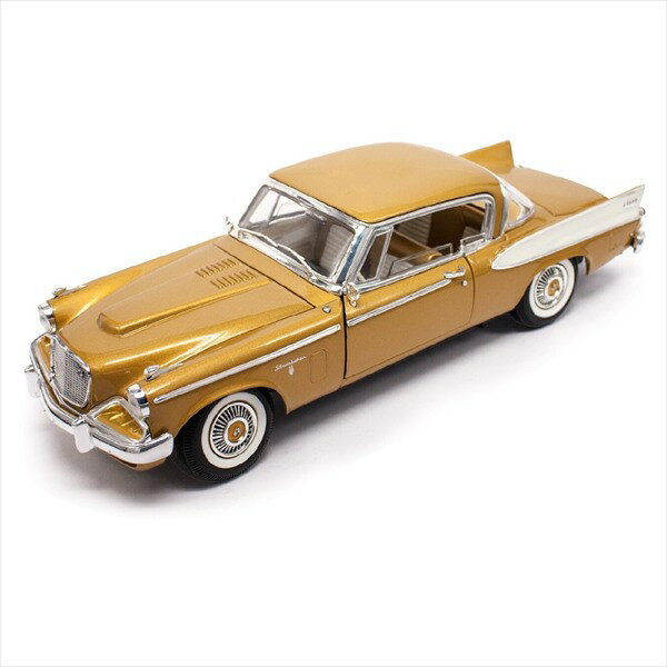 ミニカー　1/18　Roadsignature 1958　スチュードベーカー　金色　1958 STUDEBAKER GOLDEN HAWK