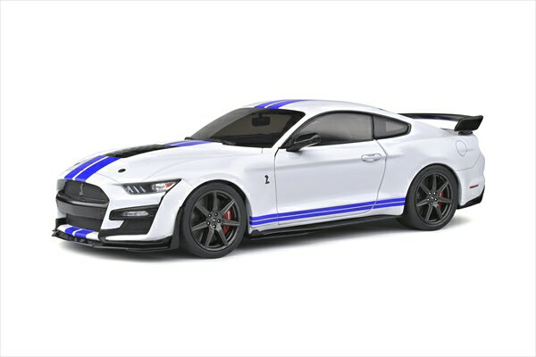 ミニカー 1/18 2020 フォード マスタング GT500 白/青 Solido MUSTANG GT500 FAST TRACK 2020【予約商品】