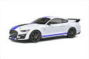 ミニカー 1/18 2020 フォード・マスタング GT500 白/青 Solido MUSTANG GT500 FAST TRACK 2020【予約商品】