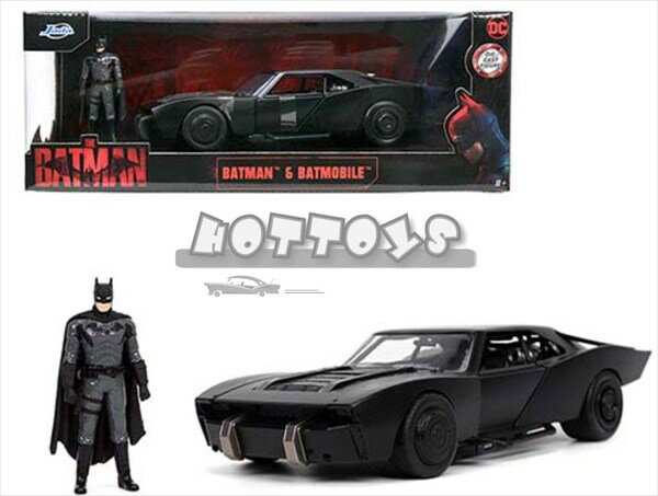 ミニカー 1/24 2022 THE BATMAN-ザ・バットマン バットモービル フィギュア付 【予約商品】
