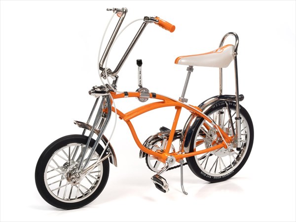 ミニカー　1/6　アメリカン　レトロ自転車　オレンジ色 　Schwinn “Orange Krate” Bike　AUTOWORLD 【予約商品】