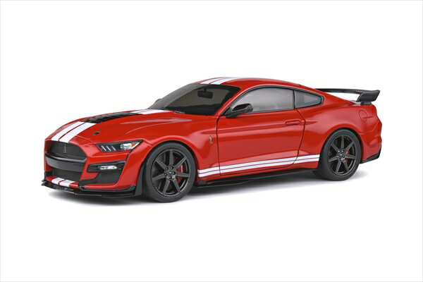 ミニカー 1/18 2020 フォード マスタング GT500 赤/白 Solido MUSTANG GT500 FAST TRACK 2020【予約商品】