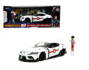 ミニカー　超時空要塞マクロスシリーズ ロボテック　1/24　Jada　リック・ハンター Rick Hunter　メタルフィギュア付き　 2020 Toyota Supra　スープラ　