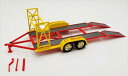 ミニカー 1/18 GMP★1/18ミニカー用 牽引トレーラー 黄色 SHELL 積載車 (タイヤラック付) 【予約商品】
