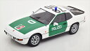 ミニカー 1/18 1985 ポルシェ 924 パトカー 白/緑色 KKS【予約商品】