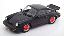 ミニカー 1/18 1989 ポルシェ 911 カレラ 黒色 Porsche 911 Carrera 3.2 Clubsport 1989 KKS【予約商品】