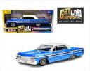 ミニカー 1/24 MOTORMAX 1964 シボレー インパラ ローライダー ブルーメタ/白色 1964 Chevrolet Impala SS Low Rider【限定予約商品】