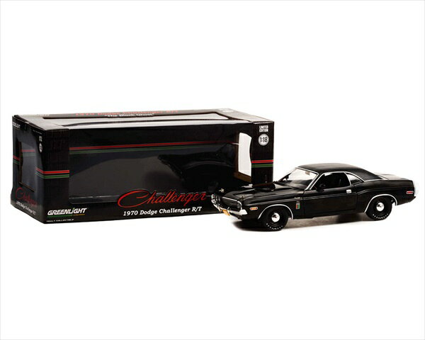 ミニカー　1/18　GREENLIGHT　1970　ダッジチャレンジャー R/T　426　HEMI　黒　1970 Dodge Challenger RT 426 HEMI　