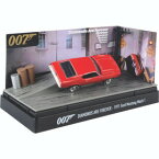 ミニカー　1/64 　007　マスタング・マッハ1　赤　ジオラマセット♪　007　ダイヤモンドは永遠に　AUTOWORLD　007ジェームズボンド　ボンドカー　【予約商品】