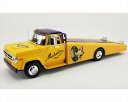 ミニカー　1/18　ACME 　積載車（1台積載）ミシュラン　黄色　1970 Dodge D-300 Ramp Truck (Yellow) – Michelin　　予約商品