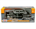 ミニカー　1/24 　1948　シボレー　フリートライン　黒色　MOTORMAX　1948 Chevrolet Aerosedan Fleetline【予約商品】