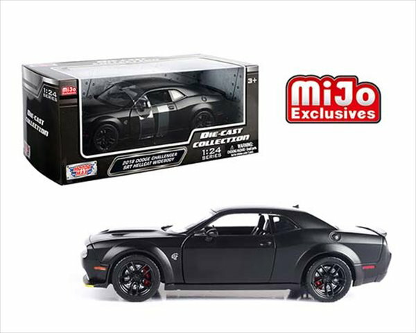 ミニカー　1/24　2018　ダッジ・チャレンジャー 　黒色　2018 Dodge Challenger SRT Hellcat　MOTORMAX【予約商品】