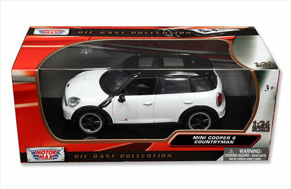 ミニカー 1/24 MOTORMAX ミニクーパー カントリーマン 特別限定モデル 白色 2011 Mini Cooper S Countyman【予約商品】