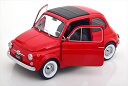 ミニカー 1/12 フィアット500 F 1968 赤色 超精密モデル フィアット 500 【予約商品】