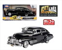 ミニカー 1/24 MOTORMAX 1948 シボレー フリートライン ローライダー 黒色 1948 Chevrolet Aereosedan Fleetside Lowrider【限定予約商品】