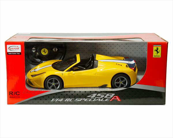 ラジコン■巨大！1/14 フェラーリ 458 スペチアーレ 黄色 Ferrari 1:14 Ferrari 458 Speciale A【予約商品】