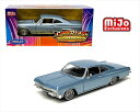 ミニカー 1/24 WELLY 1965 シボレー インパラ ローライダー ブルーメタ色 1965 Chevrolet Impala SS 396 Hard Top Low Rider【限定予約商品】