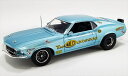 ミニカー　1/18　ACME☆1969　フォード・マスタング・マッハ1　ブルーメタ色　ドラッグレース仕様　1969 Ford Mustang Boss 429 – Malco Gasser – Drag Outlaws 【限定予約商品】