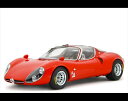 ミニカー　1/18　1967　アルファロメオ 33 ストラダーレ　赤色　ALFA ROMEO 33 COUPÈ STRADALE 1967 PROTOTYPE B VERSION　限定予約商品