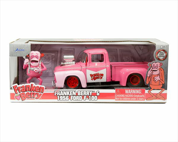 ミニカー 1/24 1956 フォード F100 ピックアップトラック ピンク色 パンプキントラック フランケンベリー フィギュア付き Franken Berry 1956 Ford F-100 JadaTOYS【予約商品】