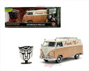 ミニカー 1/24 トランスフォーマー ビースト覚醒 ワーゲンバス TV中継車 Volkswagen Bus Wheeljack JadaTOYS 1/24 【...