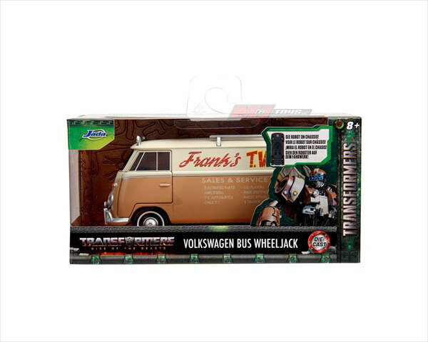 ミニカー　1/32　トランスフォーマー　ビースト覚醒　ワーゲンバス　TV中継車　Volkswagen Bus Wheeljack　JadaTOYS　1/32　