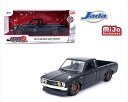 ミニカー 1/24 JadaTOYS 1972 日産 ダットサントラック ダットサン UN620 ダットラ トラック 黒 Datsun 620 Pickup 予約商品