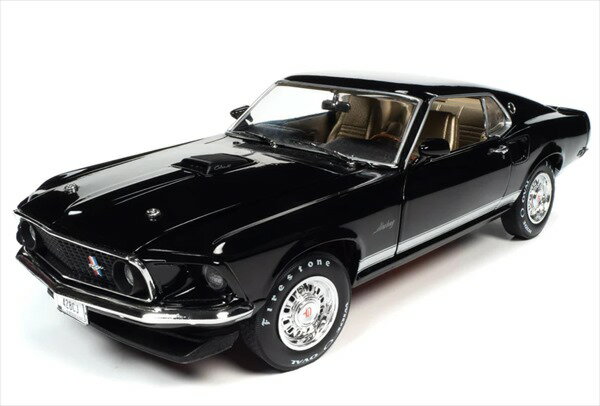 ミニカー 1/18 AUTOWORLD 1969 マスタング 黒 フォード マスタング エレノア 60セカンズ 1969 Mustang GT 2 2 シェルビー【予約商品】