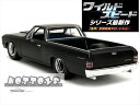 最新2023年　ワイルドスピード10　ワイルドスピードミニカー　1/24　JadaTOYS　シボレー　エルカミーノ　黒　1967 Chevrolet El Camino – Fast & Furious X 2023【予約商品】