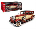 ミニカー　1/18　AUTOWORLD☆1931 Peerless Master 8 Sedan　クリーム色/マルーン色　【予約商品】