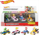 ミニカー マリオカート HotWheels 楽しい♪ マリオ、ピーチ、ヨッシー、ヘイホー の4台セット♪ 【予約商品】 マリオ おもちゃ