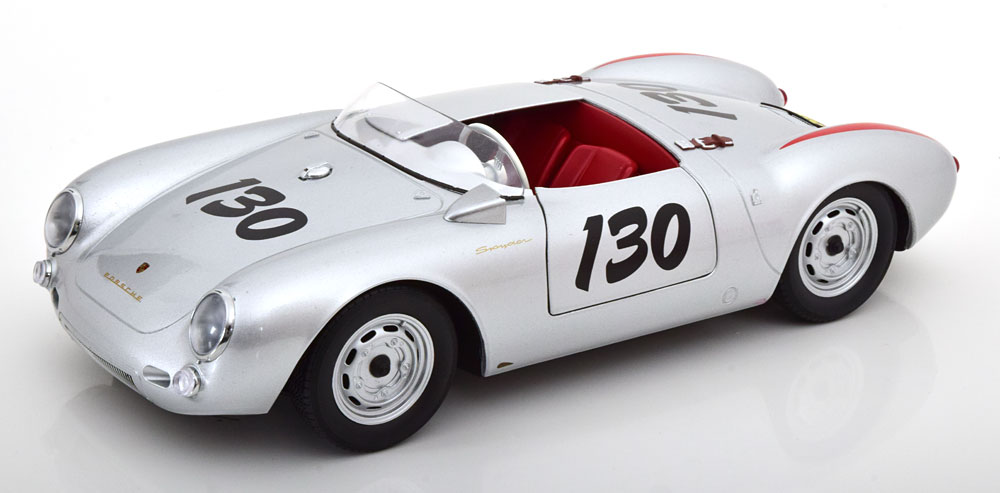 ミニカー　1/12　1956　ポルシェ　550A　＃130　スパイダー　銀色　ジェームズディーン　KKS　550A SPIDER N 130 1956 JAMES DEAN【予約商品】