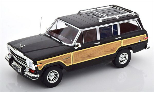 ミニカー　1/18　1989 ジープ・グランド　ワゴニア　黒色　KKS　JEEP - GRAND WAGONEER 1989【予約商品】