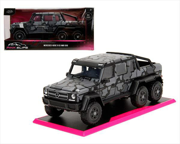 ミニカー 1/24 JadaTOYS メルセデスベンツ G63 AMG 6×6 グレーカモフラージュ色 ゲレンデ オフロードモンスター 6輪車 6x6 Mercedes-Benz AMG G63 6×6【限定予約商品】