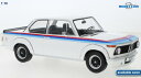 ミニカー　1/18　ModelCarGroup☆1973 BMW 2002 Turbo 白色/水色青赤ライン　限定品【予約商品】