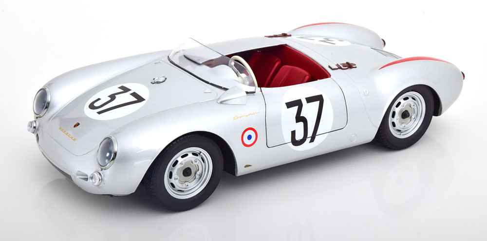 ミニカー　1/12　1956　ポルシェ　550A　＃37　スパイダー　銀色　ジェームズディーン　KKS　550A SPIDER N 37 1956 JAMES DEAN【予約商品】