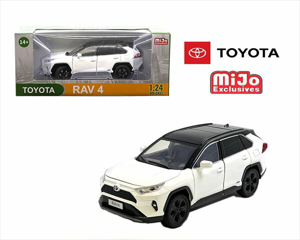 ミニカー 1/24 トヨタ RAV4 白色 Toyota Rav4 Hybrid XSE 【予約商品】