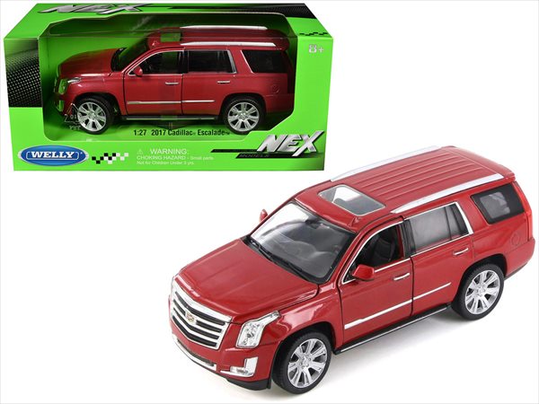 ミニカー 1/27 WELLY 2017 キャデラック・エスカレード 赤 2017 Cadillac ESCALADE【予約商品】