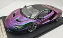 ミニカー 1/12巨大 ランボルギーニ センテナリオ LP770 紫色 限定 LAMBORGHINI 1/12 Lamborghini Centenario ...