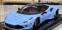 ミニカー 1/18 フェラーリ ミニカー フェラーリ F8 ブルー色 VIP Scale Model Ferrari F8 Liberty Walk ((Gi...