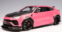 ミニカー 1/18 ランボルギーニ ウルス LBWORKS仕様 ピンク色 LB-Works【限定モデル予約商品】
